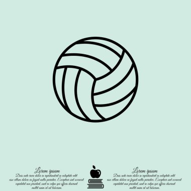 Voleybol topu simgesini