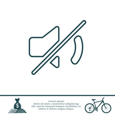 Sessiz ses satırı simgesi