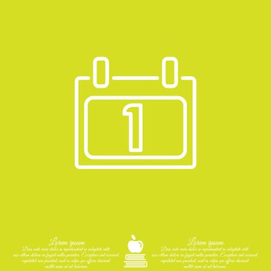 Takvim simgesini yeni yıl tarihi ile 