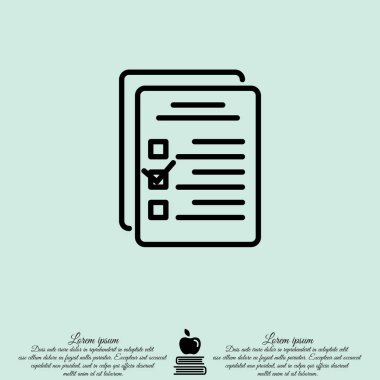 Denetim listesi web simgesi