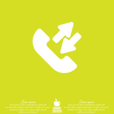 Gelen ve giden aramaları simgesi