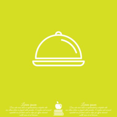 Kapak satırı simgesi ile çanak