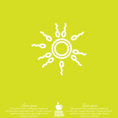 Yumurta ve sperm web satırı simgesi