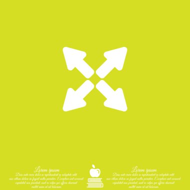 Web satırı simgesi. Oklar