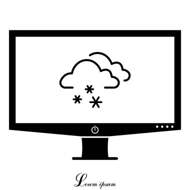 Simge bir bulut ile kar