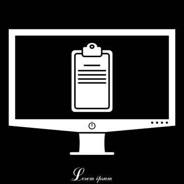 Pano veya denetim listesi simgesi