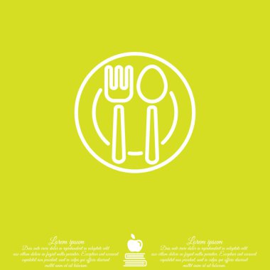 Çatal bıçak takımı web satırı simgesi