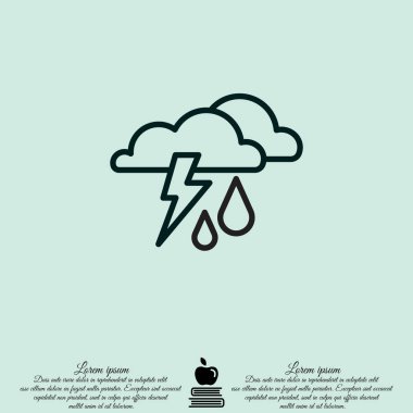 fırtına, bulutlar ve yağmur