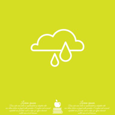 Web simgesi. Yağmur bulutu