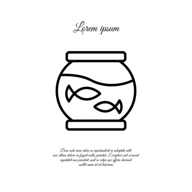 Akvaryum web satırı simgesi