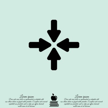 dört ok satırı simgesi