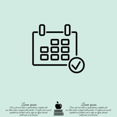 Takvim satırı simgesi