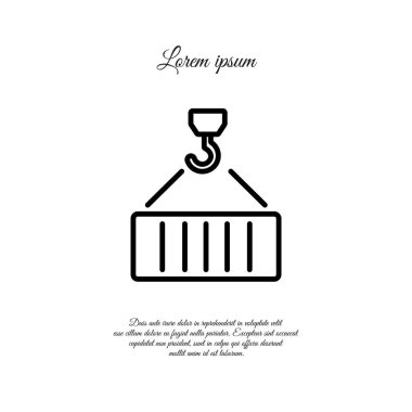 Web satırı simgesi. Vinç