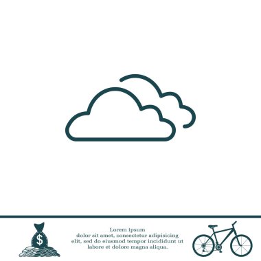 bulutlar satırı simgesi