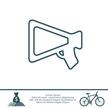 Tasarım megafon simgesinin