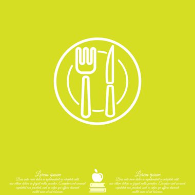 Çatal bıçak takımı web satırı simgesi