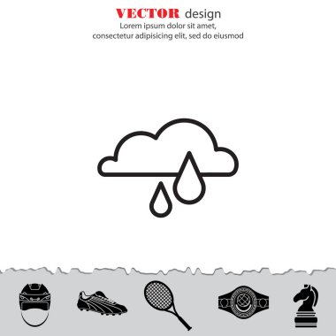 Web simgesi. Yağmur bulutu