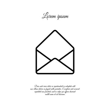 Zarf web satırı simgesi