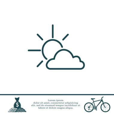 Güneş bulut simgesi