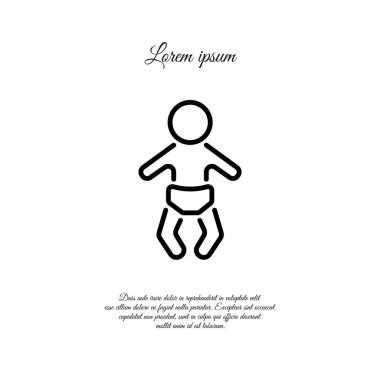 Tasarım bebek simgesinin.