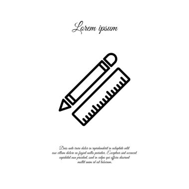 Cetvel ve kalem, ileti örneği