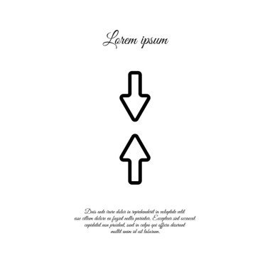 Yukarı ve aşağı okları