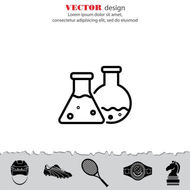 Laboratuvar şişeler simgesi