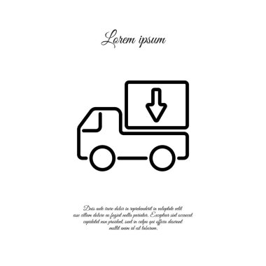 Web simgesi. Teslimat