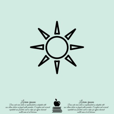 Düz güneş simgesi