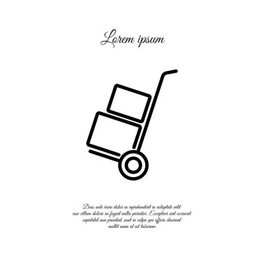 satırı simgesi. Arabası