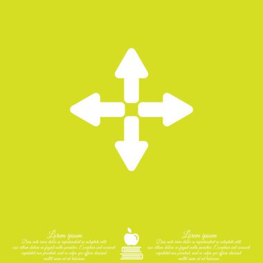 Web satırı simgesi. Oklar