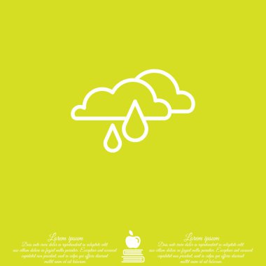 Web simgesi. Yağmur bulutları