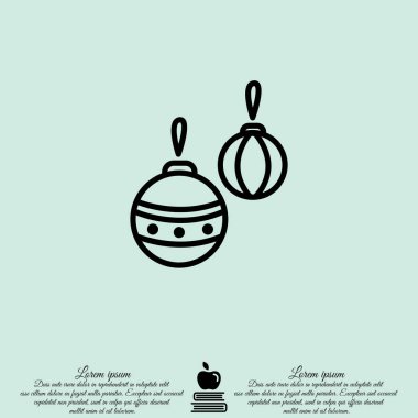 Noel topları simgesi