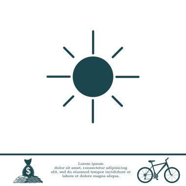 Güneş Düz Simgesi