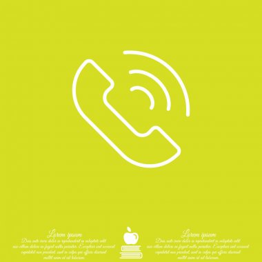 Telefon alıcısı ile arama simgesi