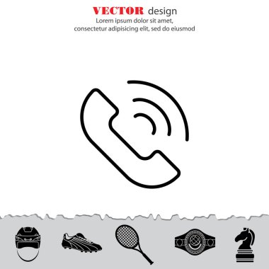 Telefon alıcısı ile arama simgesi
