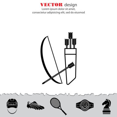 Yay ve okları simge ile titreme