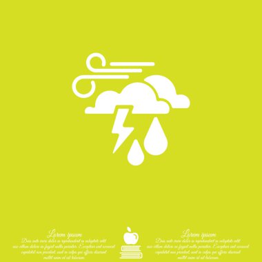 Thunderclouds, rüzgarlı hava