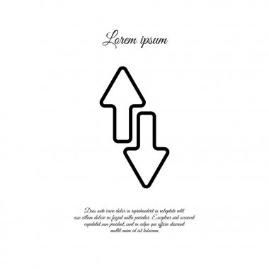 Web satırı simgesi. Oklar