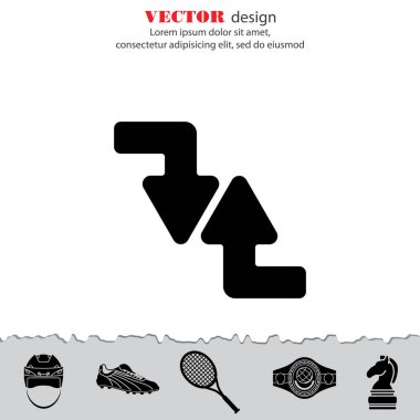 Web satırı simgesi. Oklar