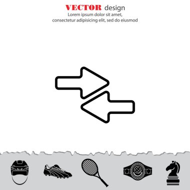 sol ve sağ okları simge