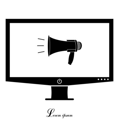 Tasarım megafon simgesinin