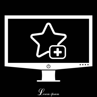 Yıldız favori işaret ağı simgesi