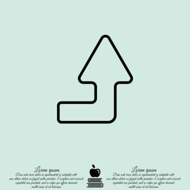 Ok sağ yukarı simgesi