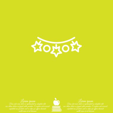 Noel ışıkları web satırı simgesi