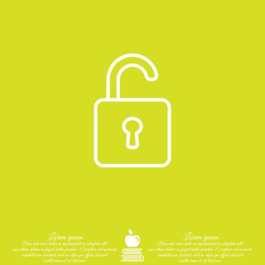 Web satırı simgesi. Asma kilit