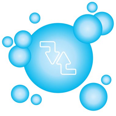 Web satırı simgesi. Oklar