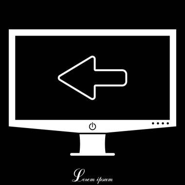 sol ok satırı simgesi