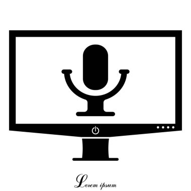 Tasarım mikrofonu simgesinin