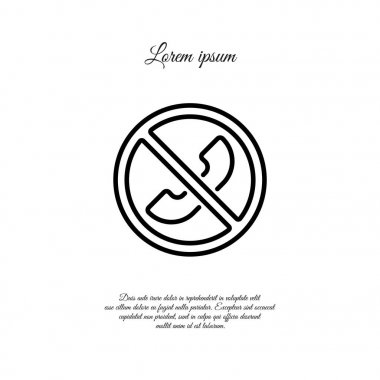 Yasaklı arama simgesi